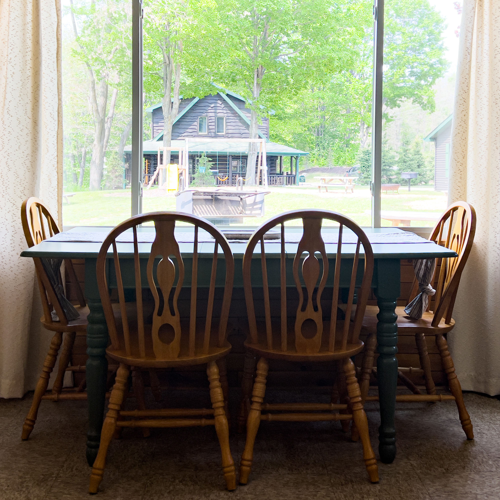 Cabin 2 - Dining Table at Sleeping Bear Resort