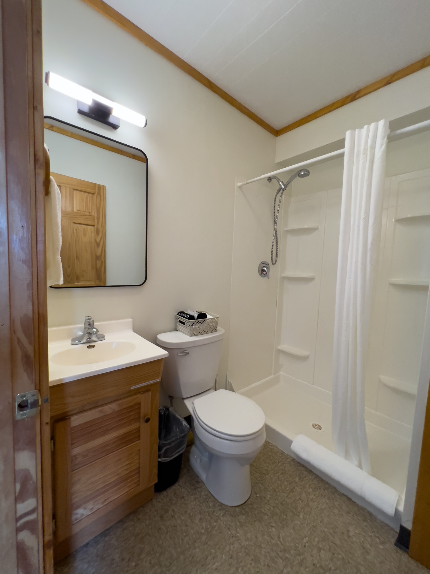 Cabin 3 Bathroom - at the Sleeping Bear Resort