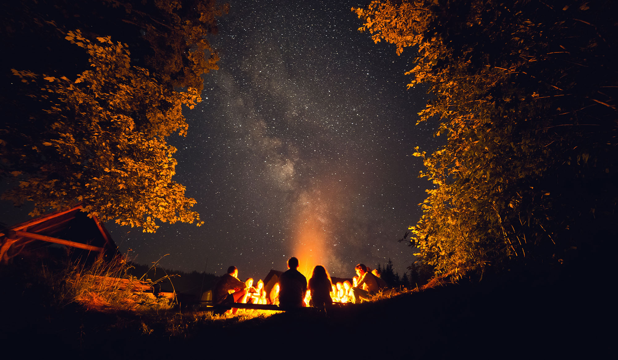 Campfire at Sleeping Bear Resort