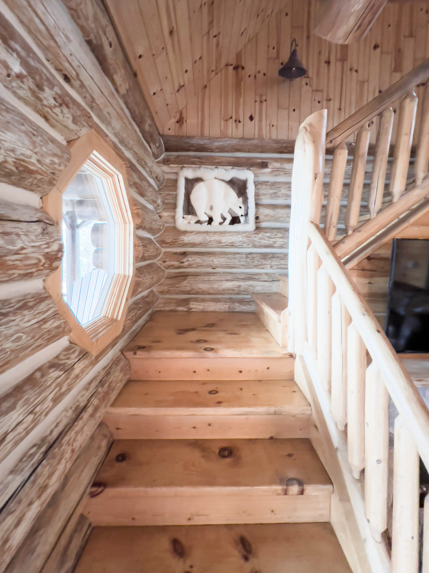 Stairwell of The Lodge at Sleeping Bear Resort