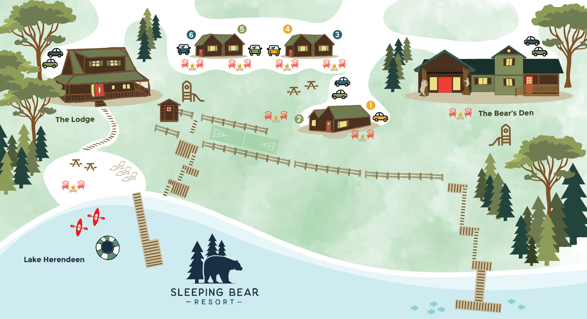 Sleeping Bear Resort Map of Grounds
